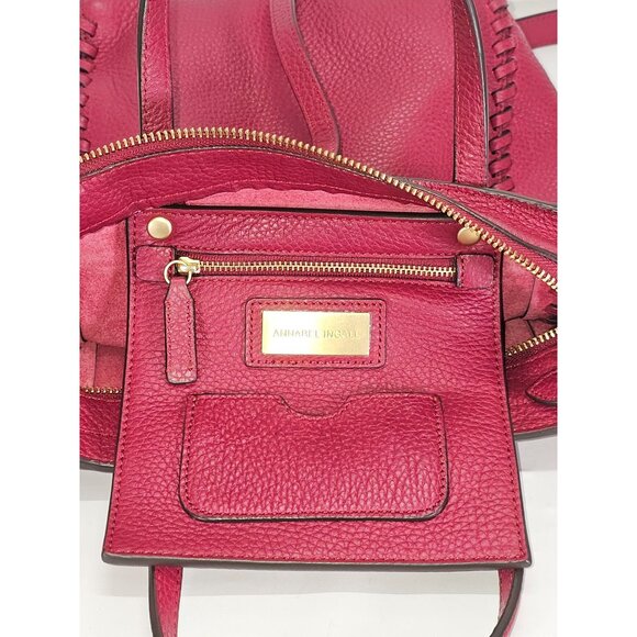 Annabel Ingall Women's Red Leather Ella Whipstitch Tote Bag Medium 2001 - Picture 8 of 15